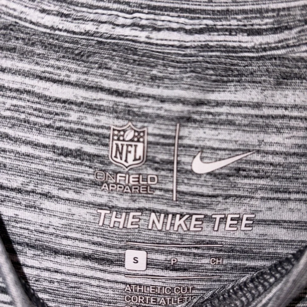 New York Jets Shirt Mens Black Gray Short Sleeve T Dri Fit On Field‎ NFL Small